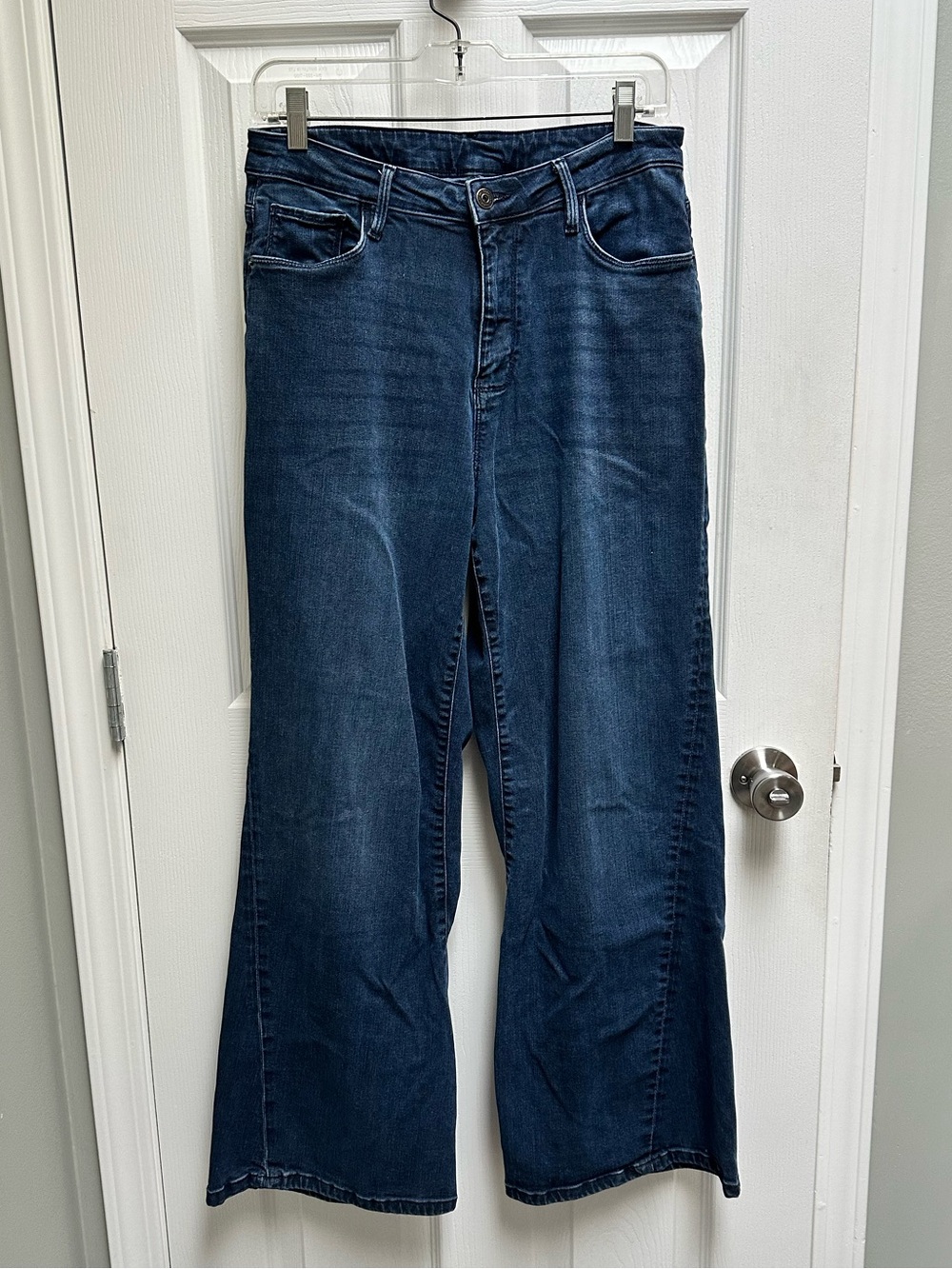 Du/er Wide Leg High Rise Denim Jeans - Picture 2 of 6